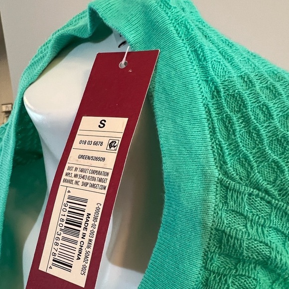 MERONA - NWT Women's Green Cardigan - Picture 2 of 4